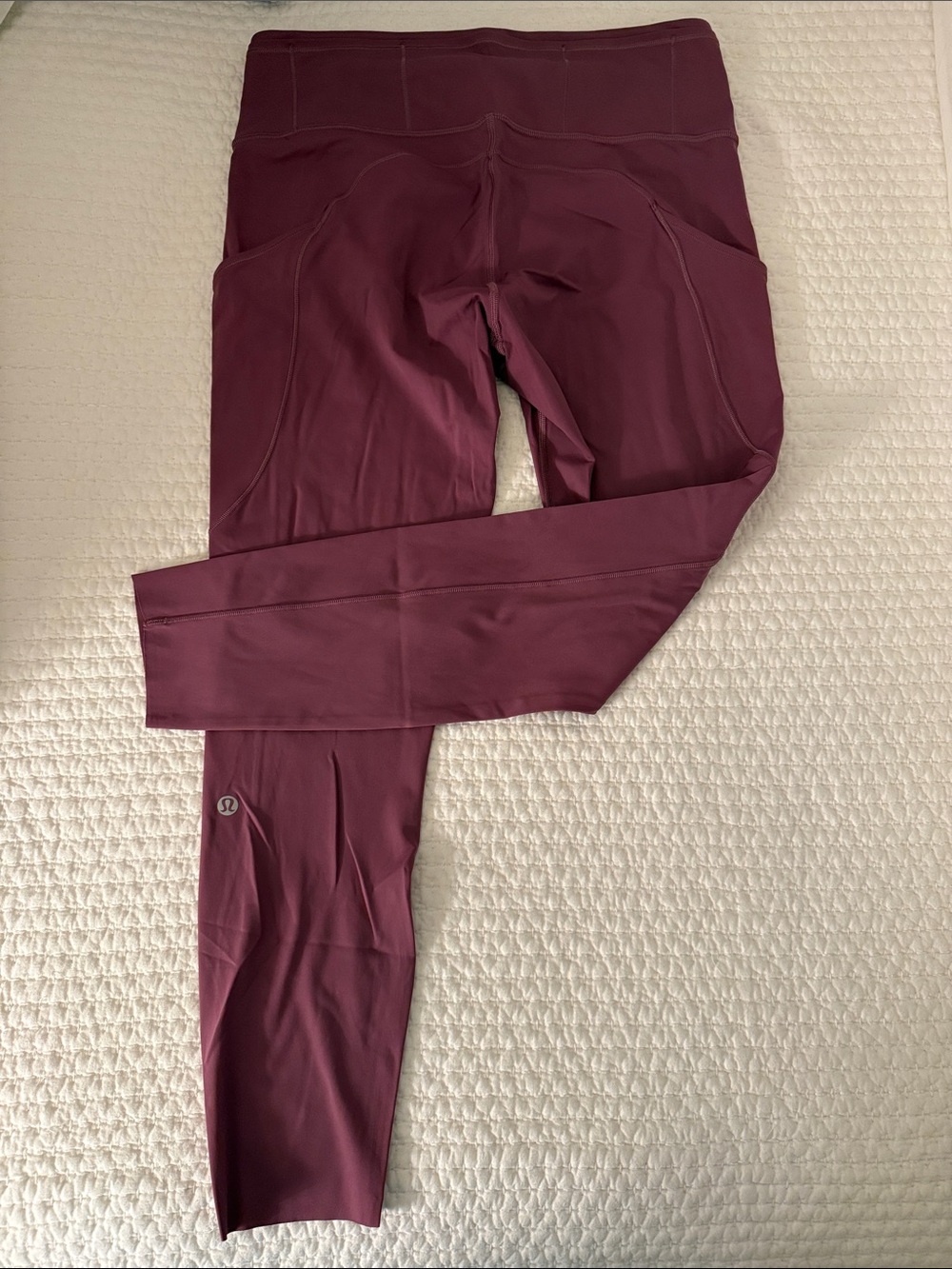 Lululemon Fast & Free Tight II High-Rise Leggings 25” Nulux Raspberry sz 10